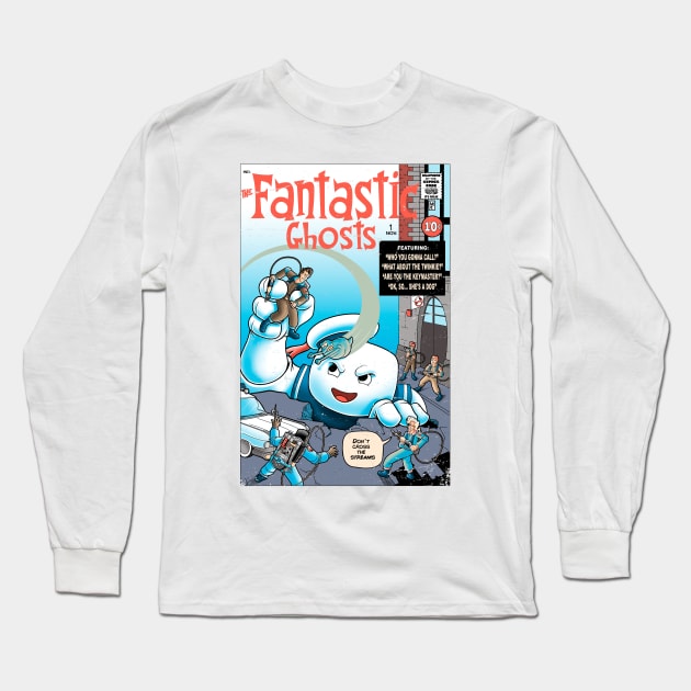 The fantastic Ghosts Long Sleeve T-Shirt by Cromanart